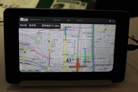 【CEATEC JAPAN 2012】NAVITIMEブース、HTML5を利用したWebブラウザ上で動作するカーナビゲーションシステムを参考出展