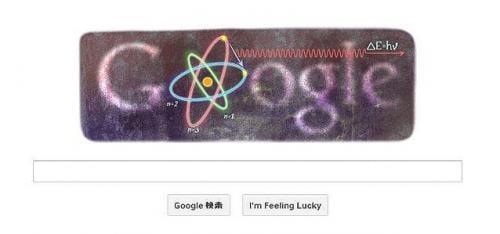 え? これなんの原子模型? Googleロゴが原子模型みたいになってる