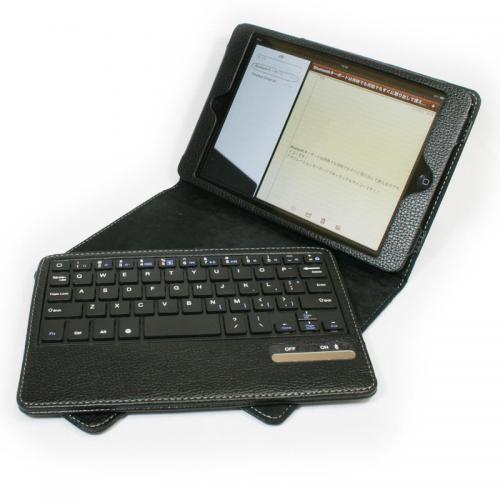入力環境を快適化 iPad mini用レザーケース付きBluetoothキーボード【イケショップのレア物】