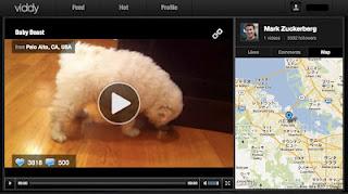【本人未確認】マーク・ザッカーバーグがViddyに子犬の動画を投稿しました