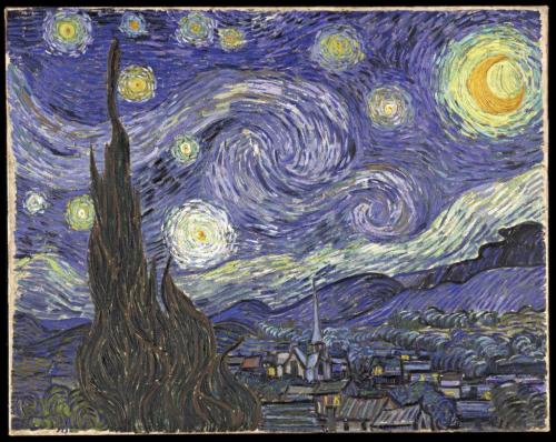 ゴッホの『星月夜』×ジブリや任天堂キャラの絶妙なミスマッチ　ニューヨーク在住の女性画家による話題の絵画　