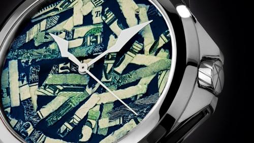 世界限定1本！　切り刻んだドル紙幣でつくった現代アートな腕時計が発表