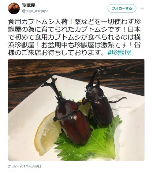 【昆虫食】日本初!? “食用カブトムシ”に困惑　しかも成虫！