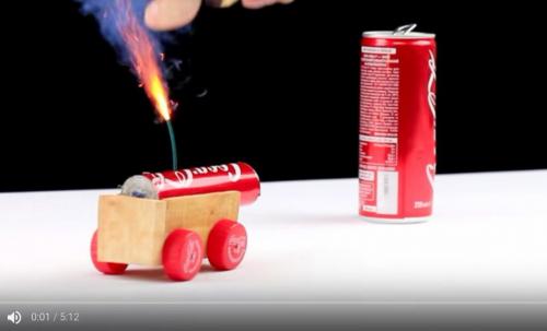 【世界のYouTuber】砲弾を飛ばす“コカ・コーラ”の豆大砲！　身近な材料から意外なものを製作するDIYチャンネル『The Q』