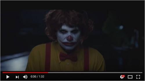 バーガーキングがハロウィンとペニーワイズに乗っかった『#ScaryClownNight』というキャンペーンを発表　マックをおちょくるプロモーション動画も公開