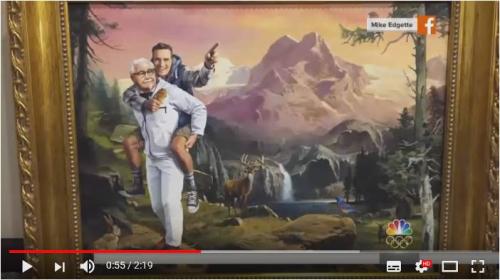 KFCがフォローする11人の謎を解明したMike Edgette氏　ごほうびとしてKFCから絵画を贈呈される