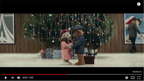 動画：テディベア夫婦の出会いから現在までの50年間を描いたヒースロー空港のクリスマスCMが「泣ける」と話題