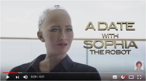 ウィル・スミスがヒト型ロボット『ソフィア（Sophia）』を口説こうとしたらなんかヘンな空気になっちゃった