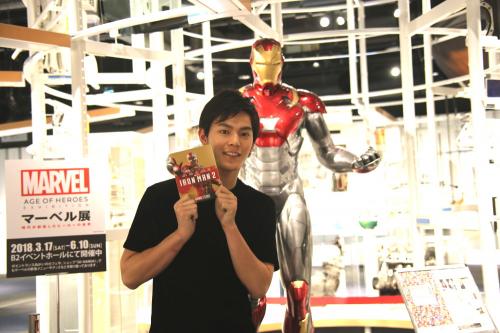 注目の新人イケメン俳優・松大航也が名古屋『マーベル展』で大興奮！　「ヒーローをよりリアルに感じられました。マーベル映画に出るのが夢です！」