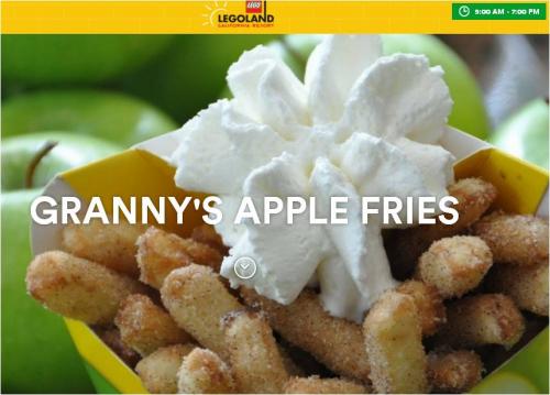 なんでもかんでも揚げやがって　アメリカのレゴランドでアップルフライ『Granny’s Apple Fries』が誕生