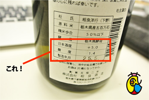 日本酒選びに失敗しない！日本酒のラベルを見る３つのポイント