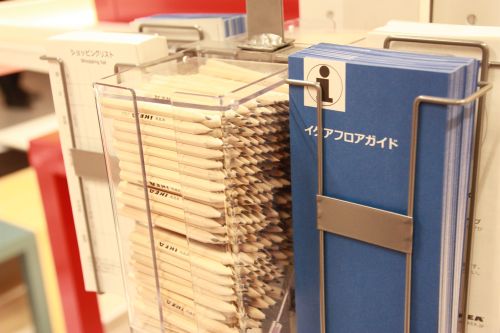 IKEA立川 ショッピングリストと鉛筆