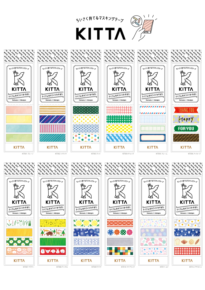 これは便利】キングジムからカードサイズ型マスキングテープ『KITTA