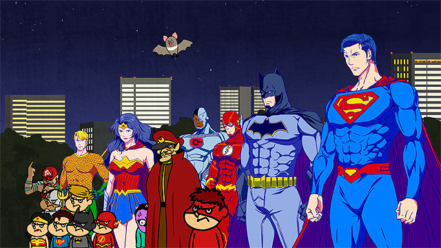 DCスーパーヒーローズ vs 鷹の爪団