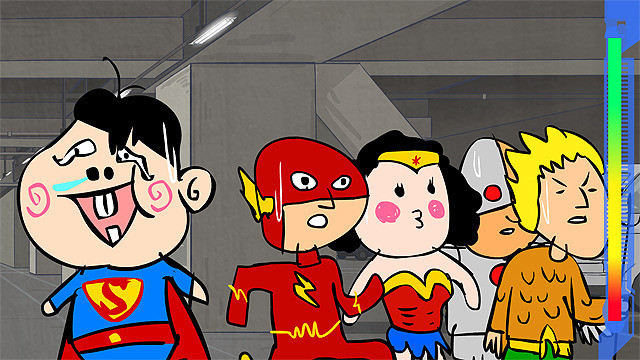 DCスーパーヒーローズ vs 鷹の爪団