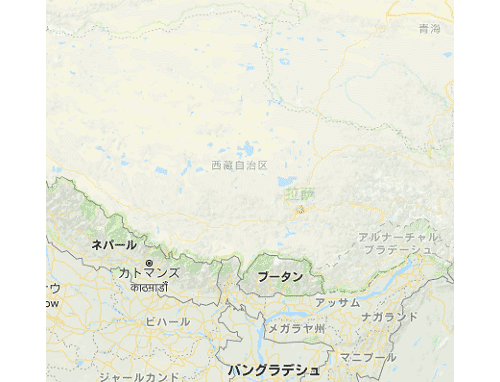 Google の地図に、奇虎360地図を重ねてみた