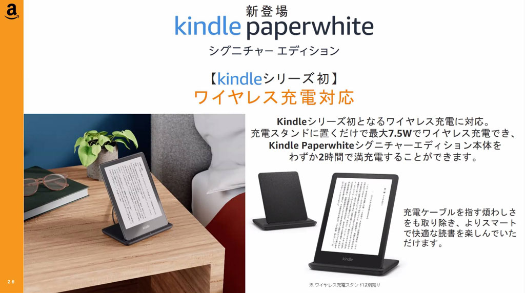 6.8インチの大画面でUSB-Cポート搭載の「Kindle Paperwhite」新モデル