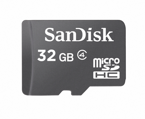 サンディスクが32GB容量のmicroSDHCカードを発売 