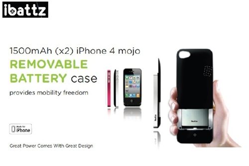 iBattz Mojo Battery Case REMOVABLE