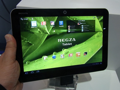 【CEATEC JAPAN 2011】東芝がAndroidタブレット『REGZA Tablet AT700/AT3S0』を出展