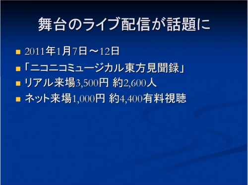 講義「舞台芸能と動画文化の親和」資料