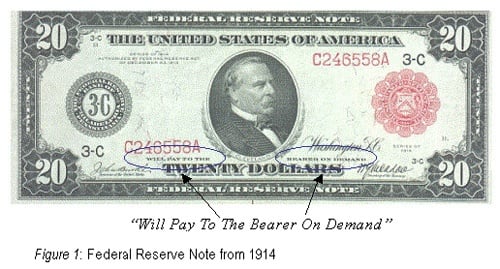 金ドル本位制で紙幣と交換が保証されていたものは？