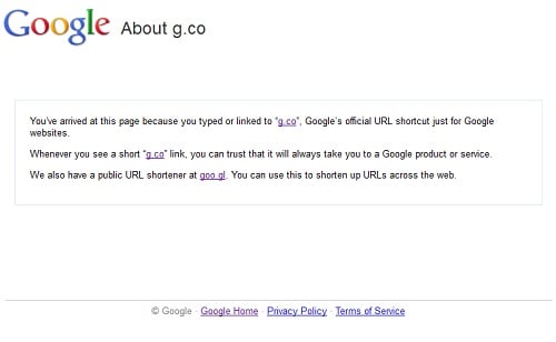 Googleオフィシャル短縮URL『g.co』