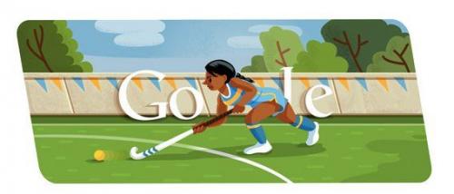 本日のGoogleロゴはフィールドホッケー Googleロゴがスポーツ関連画像に変化第三弾