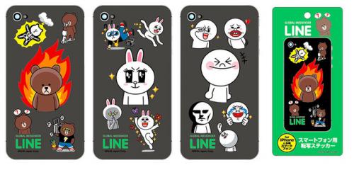iPhoneやスマホにLINEキャラをデコレーション! LINEキャラステッカーと目を保護するシート
