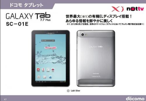 世界最大7.7インチ液晶タブレットで全機種Xi対応 ドコモより新機種5モデルが登場