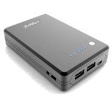 cheero Power Plus 10000mAh 大容量モバイルバッテリー (2.1A,1A 2出力ポート/ ポーチ付/半年保証) ★iPhone5 / iPhone4S 4 3GS / 各種スマホ / 各iPad / iPod / Nintendo DSLite / PSP / Wi-Fiルータ対応★