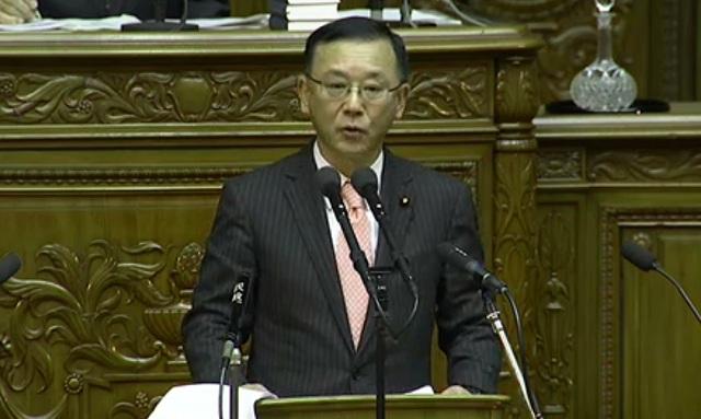 代表質問に立つ谷垣禎一・自民党総裁