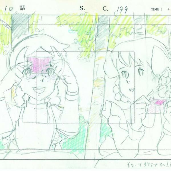 世界名作劇場風 セル画 女の子 雪シーン 当時物 日本アニメーション 1021589.jpg