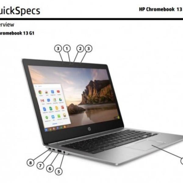 HP、QHD+ディスプレイや16GB RAMを搭載した１3インチChromebook「HP Chromebook 13 G1」のスペックを公開 ｜  ガジェット通信 GetNews