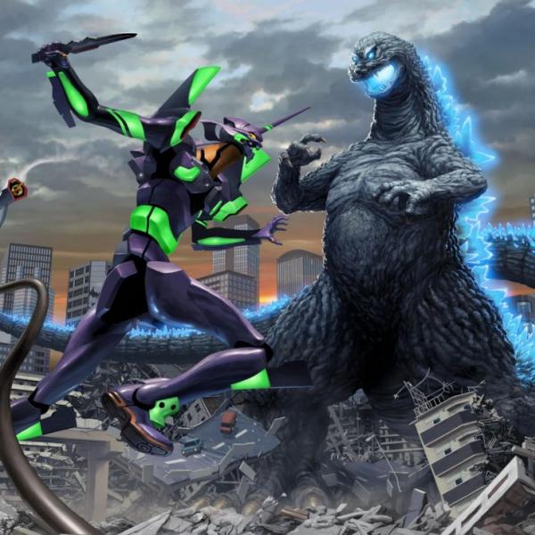 ゴジラ対エヴァンゲリオン”第2弾コラボビジュアル公開 躍動感溢れる