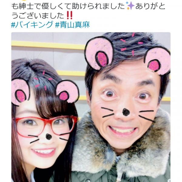 袴田吉彦さんと「アパ不倫」のグラドル青山真麻さん　フジ『バイキング』に出演も『Twitter』炎上