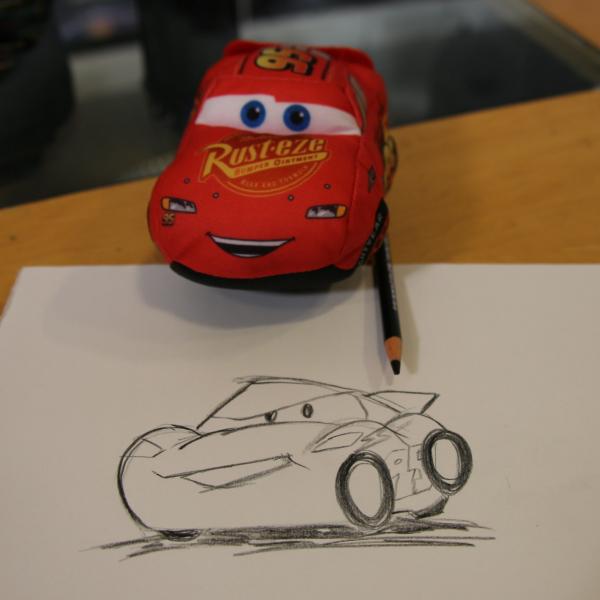 動画：『カーズ』マックィーンの描き方をピクサーのスタッフさんに