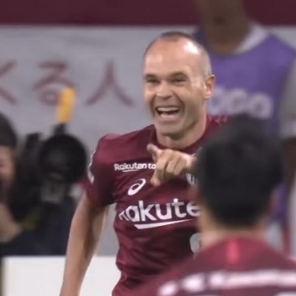 Jリーグ：ヴィッセル神戸イニエスタが来日初ゴール！ 海外からも