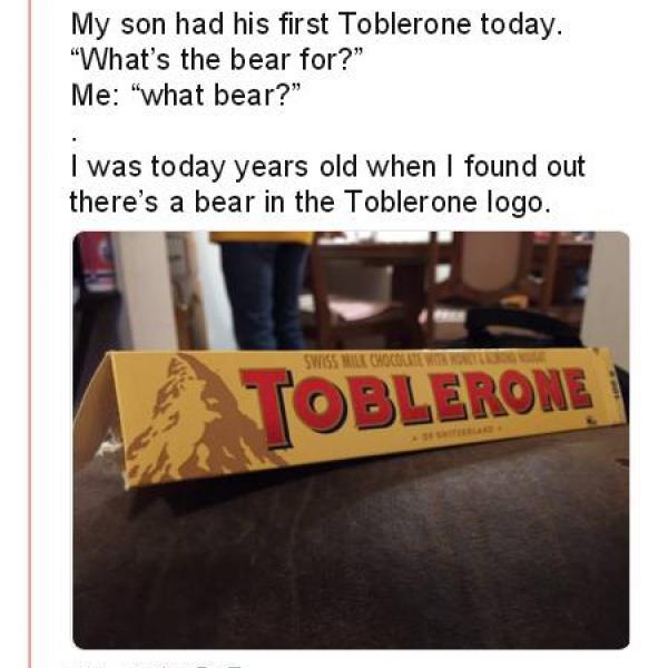 『トブラローネ（TOBLERONE）』のロゴに熊が隠れてるって知ってた？