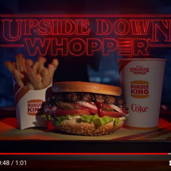 バーガーキング×『ストレンジャー・シングス』＝『Upside Down Whopper