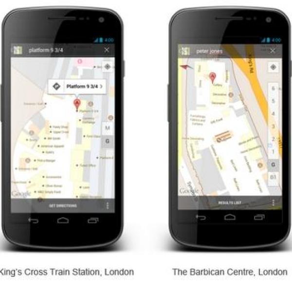 英国でAndroid版Googleマップのインドアマップが利用可能に
