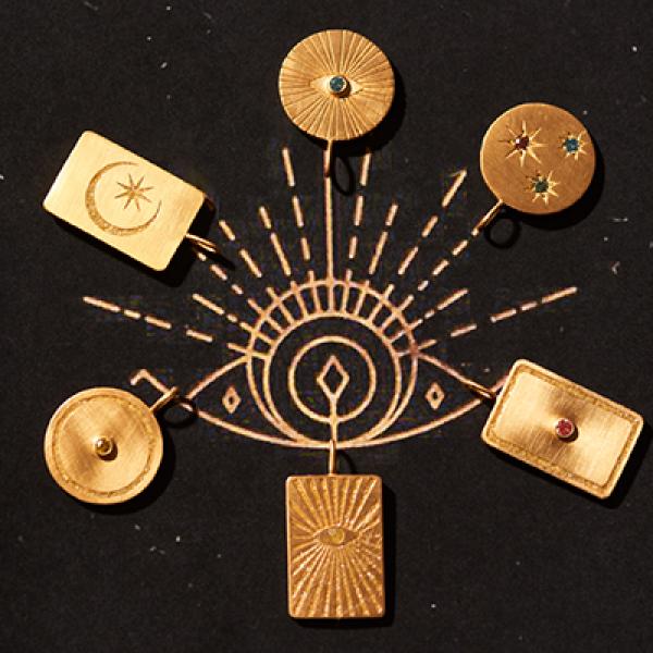 ARTIDA OUD evil eye サークルプレート チャーム ARTIDA OUD evil eye サークルプレート チャーム アクセサリー