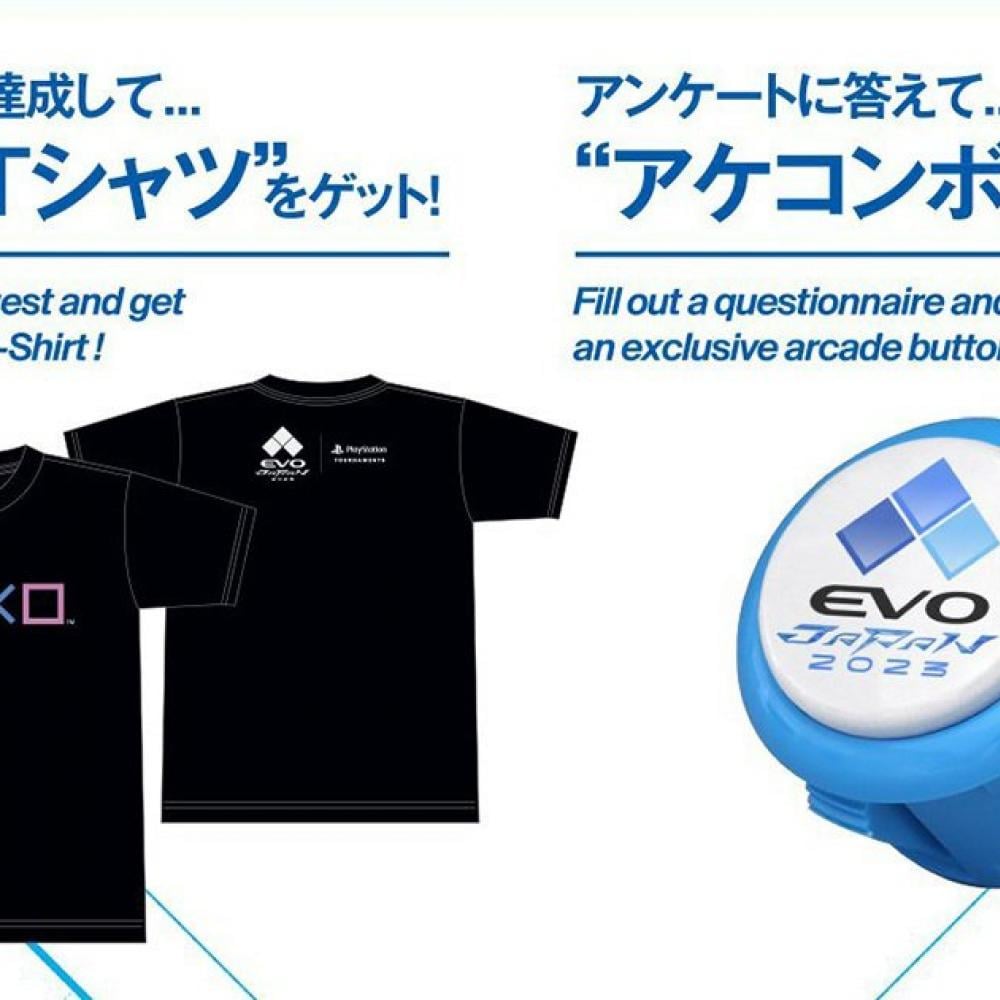 EVO Japan 2023」公式グッズが販売！来場者限定で「限定Tシャツ」や「アケコンボタン」が貰える！ ｜ ガジェット通信 GetNews
