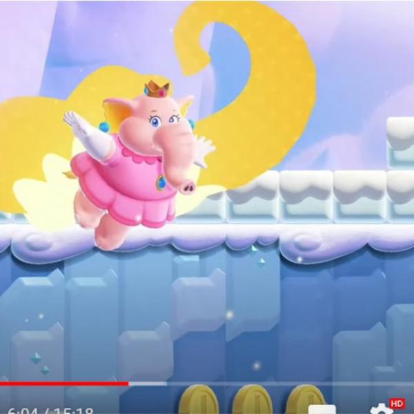 『スーパーマリオブラザーズ ワンダー』のゾウピーチにとびつく海外ゲーマー 「ゾウマリオの時点でこうなる気はしてたけど」「めっちゃ可愛いじゃん」