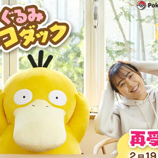 ポケモンセンターオンラインにて「ぬいぐるみ 等身大コダック