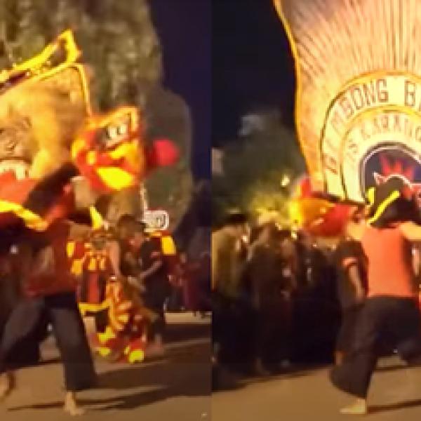 約40キロのお面を歯で咥えて回転！超過酷ダンス「ポノロゴ獅子舞