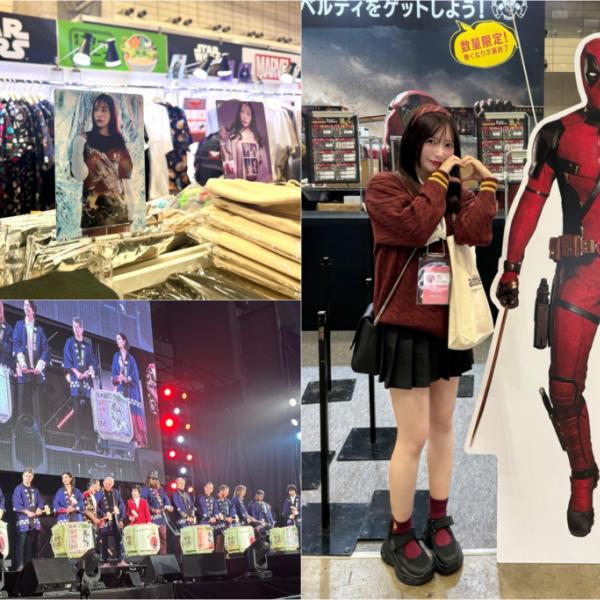 大好きなコンテンツを満喫、自分の写真が飾られているブースに感激