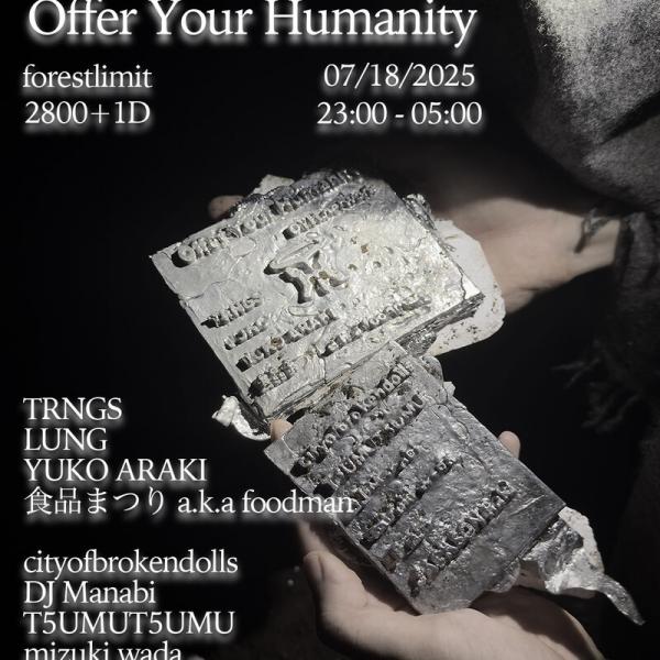 TRNGS招き〈Offer Your Humanity〉開催決定 ｜ ガジェット通信