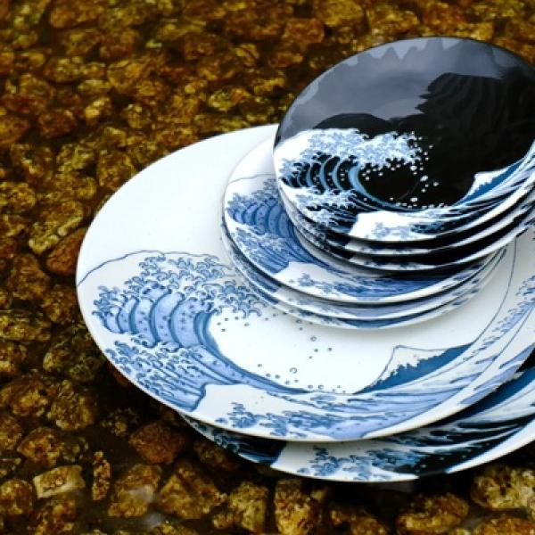 Victoriana 食器 各4セット 計20ピース　日本製　まとめ売り　新品 かっぱ橋まえ田」が「美濃焼コレクション」を発売！葛飾北斎の代表作が