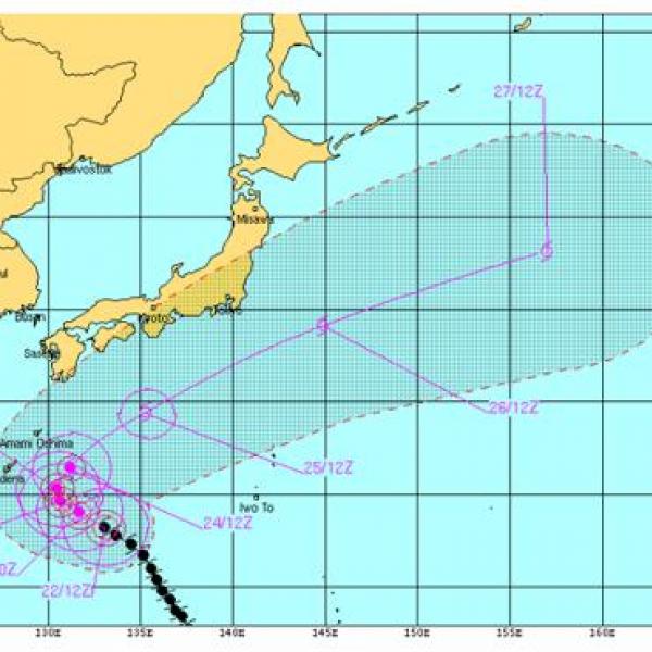 世界最強の情報収集力で予報する米軍台風情報がわかりやすいと好評